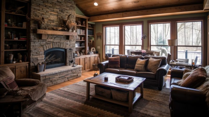 Stone Chimney Installation detail