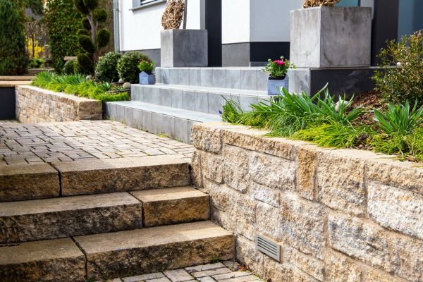 Stone Step Replacement in Auburn