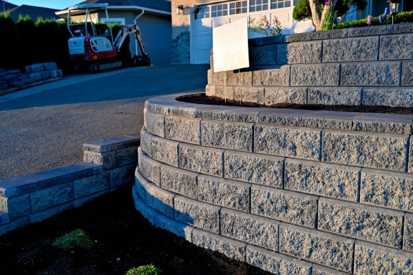 Stone Retaining Wall Repair in Auburn