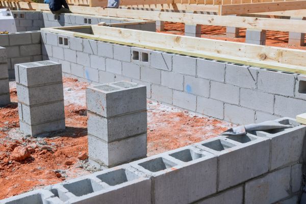 Cement Block Installation in Auburn